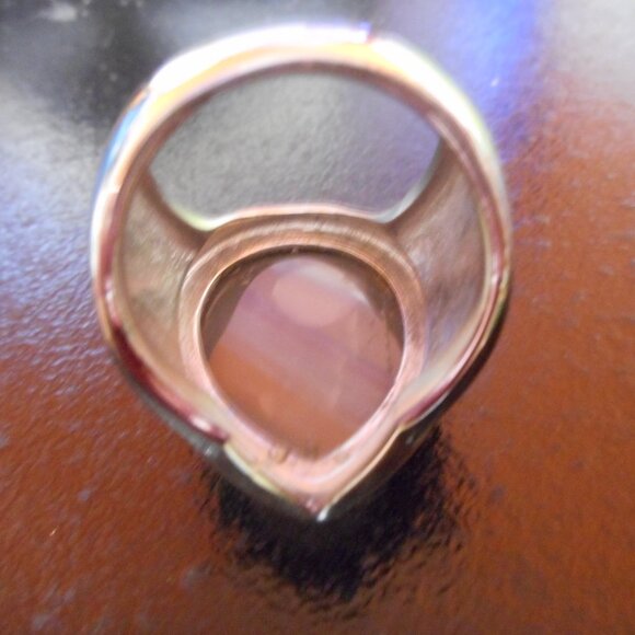 Ladies/men's Large size Rhinestone Ring sz 9 I can't find any markings ... - Picture 4 of 10